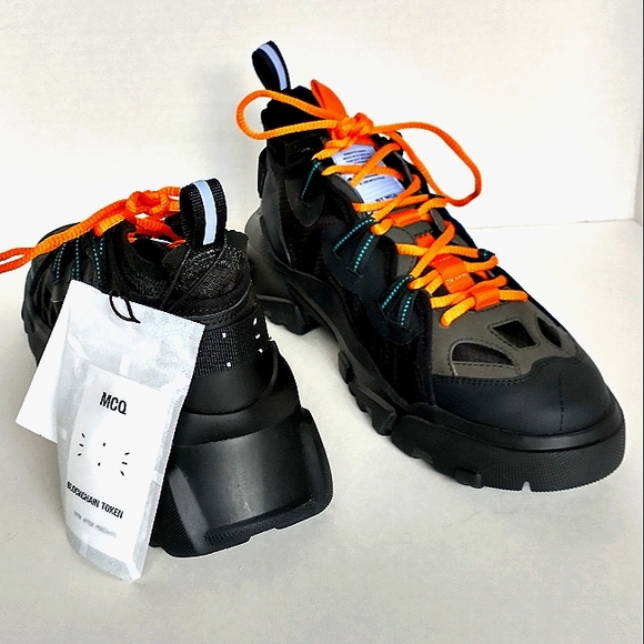 New w/o Box MCQ By Alexander McQueen Black Orbyt Descender Men's Sneakers EU 42 - Picture 5 of 16